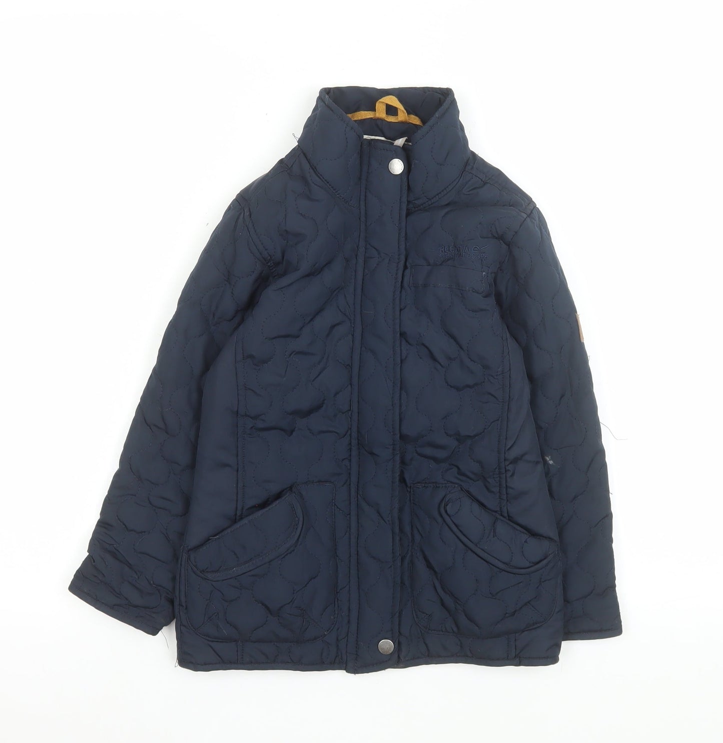 Girls UK Size 5-6 Years Regatta Blue Quilted Coat