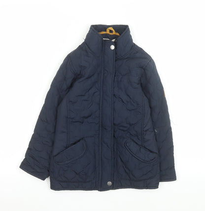 Girls UK Size 5-6 Years Regatta Blue Quilted Coat