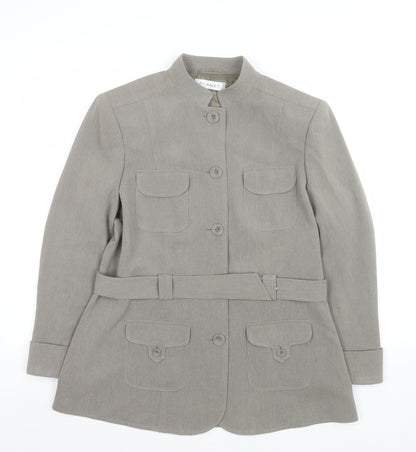 Womens UK Size 14 Planet Grey Military Jacket