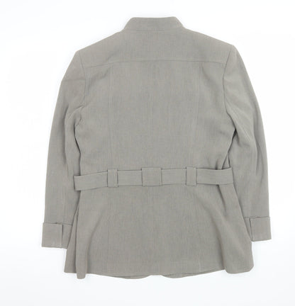 Womens UK Size 14 Planet Grey Military Jacket