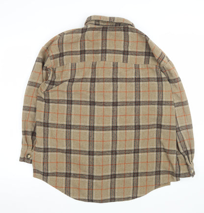 Unisex Adults UK Size M Missguided Beige Shirt Jacket