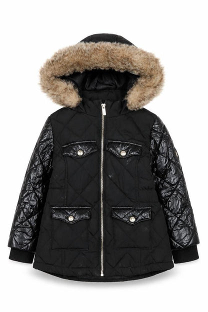 Girls UK Size 3-4 Years River Island Black Puffer Jacket