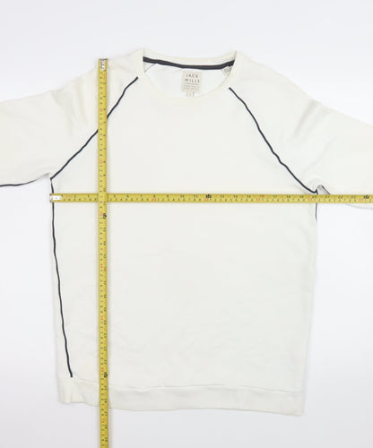 Mens UK Size S Jack Wills White Pullover Sweatshirt
