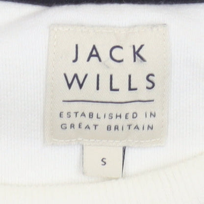 Mens UK Size S Jack Wills White Pullover Sweatshirt