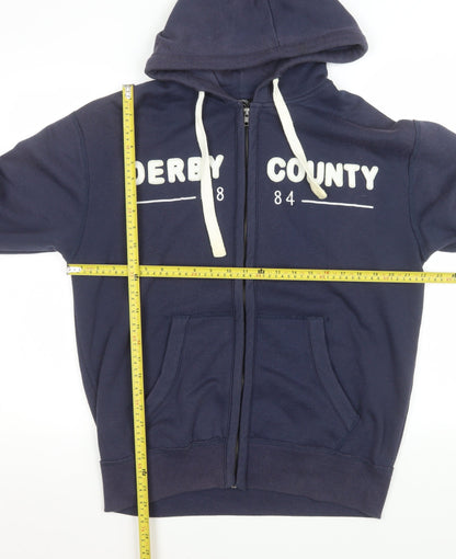 Mens UK Size M Derby County Football Club Blue Basic Jacket