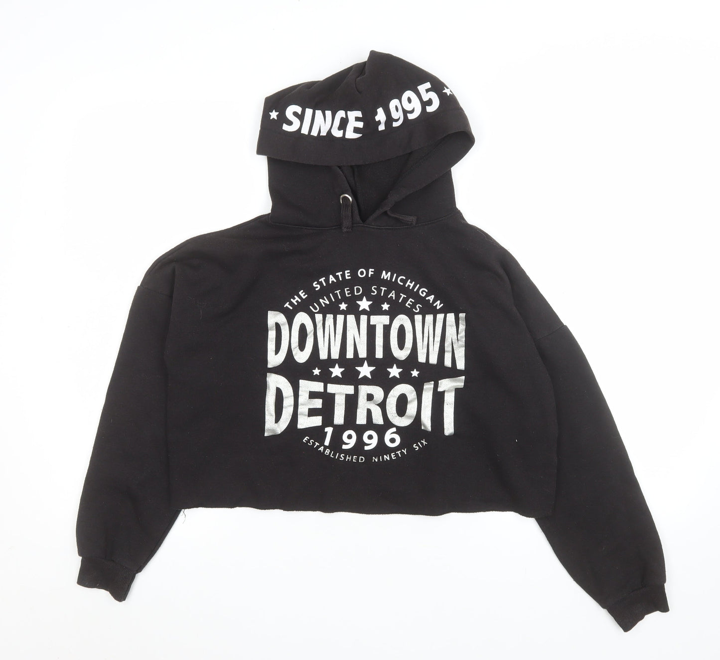 Girls UK Size 12-13 Years 915 Generation Black Pullover Hoodie