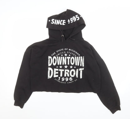 Girls UK Size 12-13 Years 915 Generation Black Pullover Hoodie