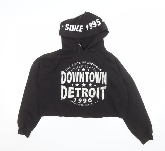 Girls UK Size 12-13 Years 915 Generation Black Pullover Hoodie