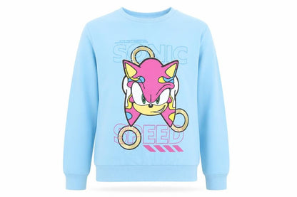George Boys Blue Sonic the Hedgehog Pullover Sweatshirt 13-14 Years
