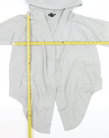 Womens UK Size S Topshop Grey Basic Jacket
