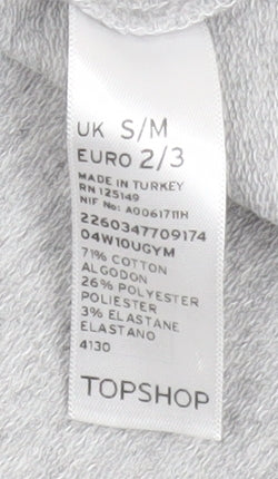 Womens UK Size S Topshop Grey Basic Jacket