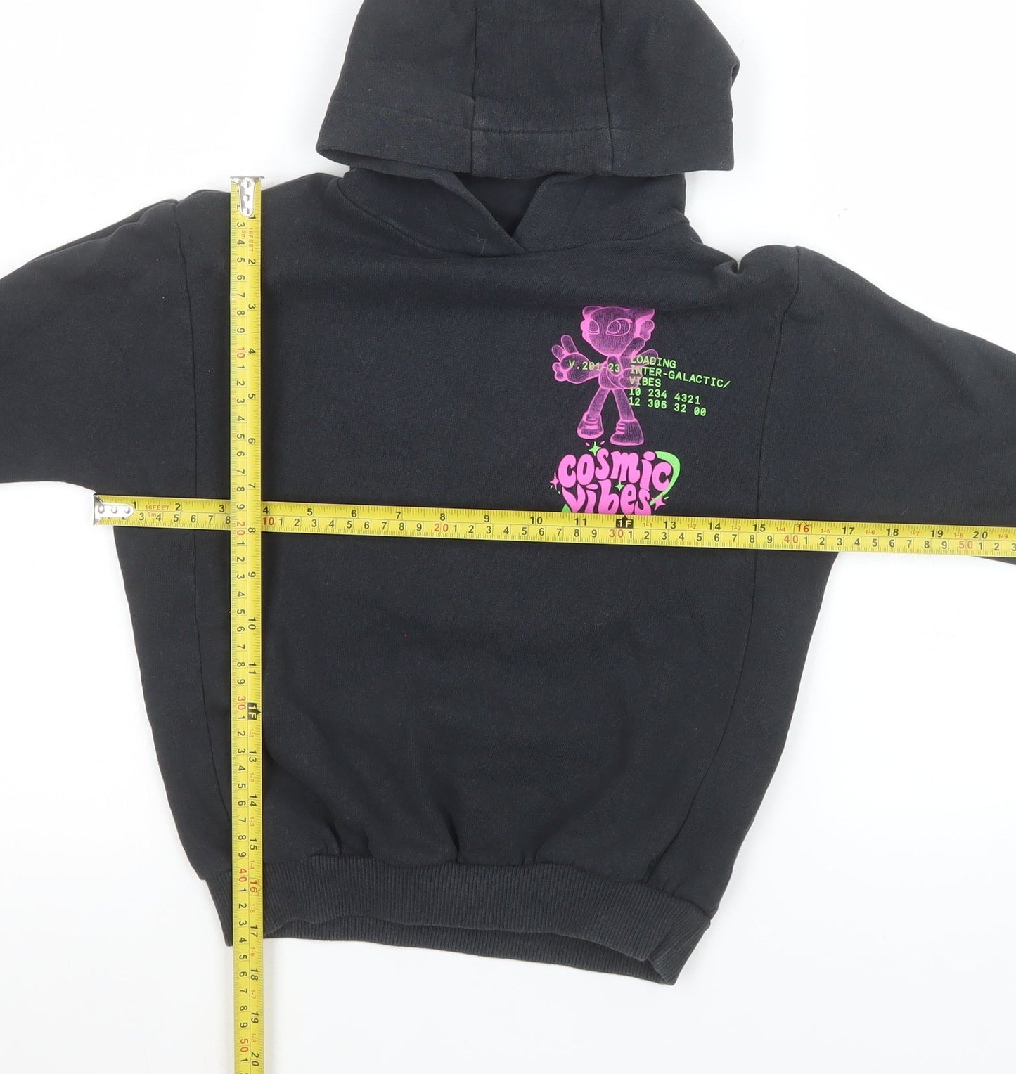 Girls UK Size 4 Years NEXT Black Pullover Hoodie