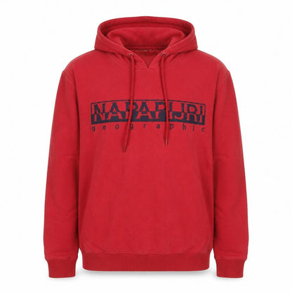 Mens UK Size M Napapijri Red Pullover Hoodie