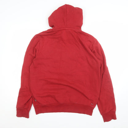 Mens UK Size M Napapijri Red Pullover Hoodie