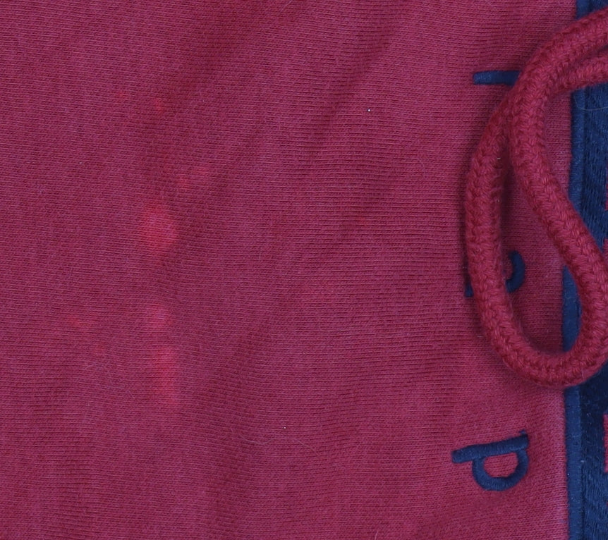 Mens UK Size M Napapijri Red Pullover Hoodie