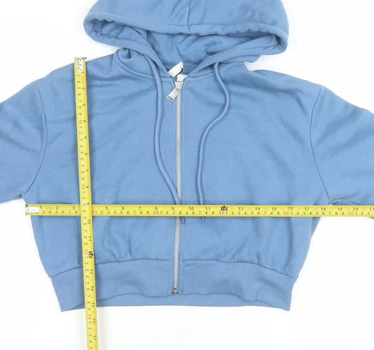 Womens UK Size S H&M Blue Basic Jacket