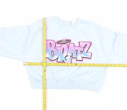 Zara Girls Blue Bratz Graphic Pullover Sweatshirt 11-12 Years