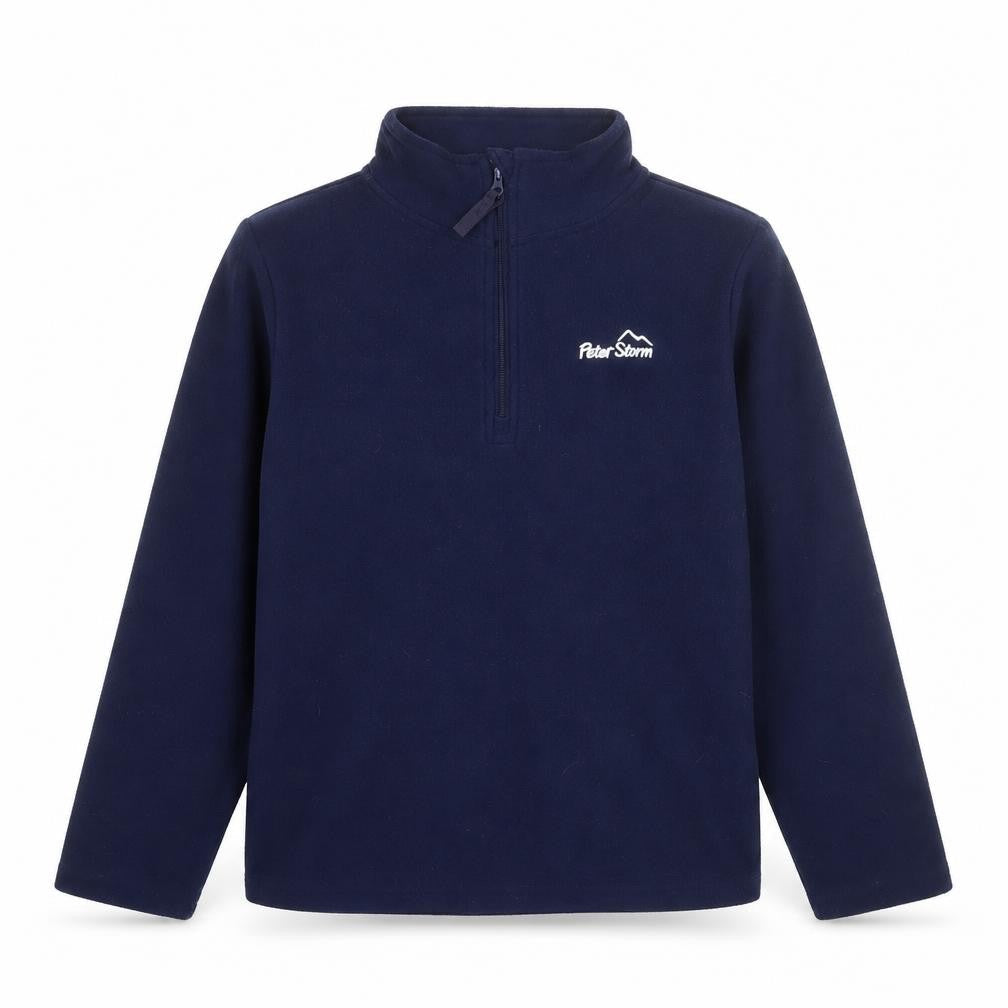 Peter Storm Boys Blue Fleece 1/4 Zip Pullover Sweatshirt 9-10 Years