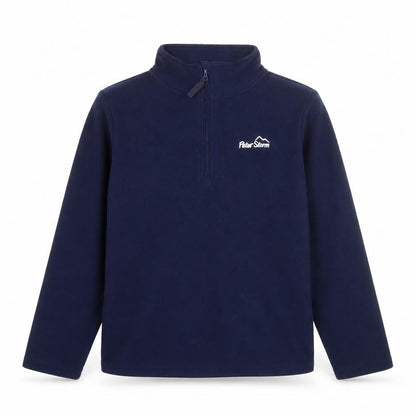 Peter Storm Boys Blue Fleece 1/4 Zip Pullover Sweatshirt 9-10 Years