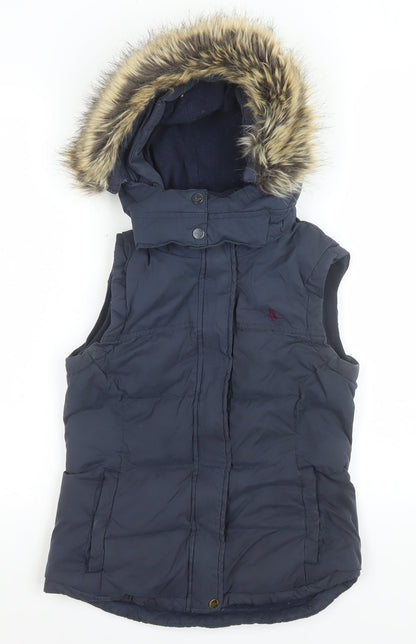 Womens UK Size 6 Jack Wills Blue Puffer Jacket