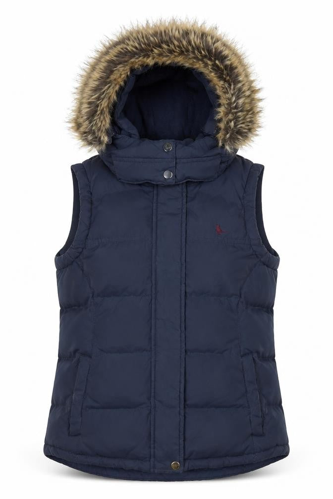 Womens UK Size 6 Jack Wills Blue Puffer Jacket