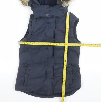 Womens UK Size 6 Jack Wills Blue Puffer Jacket