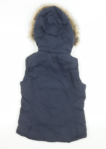 Womens UK Size 6 Jack Wills Blue Puffer Jacket
