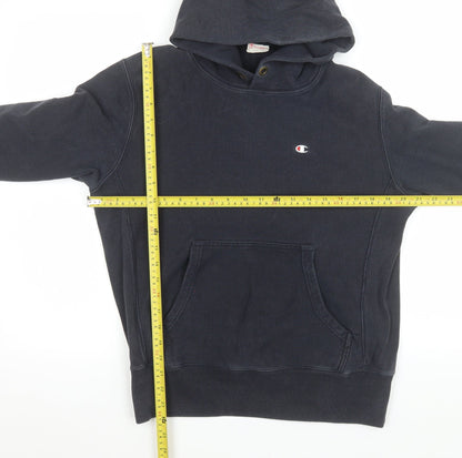 Womens UK Size L Champion Blue Pullover Hoodie