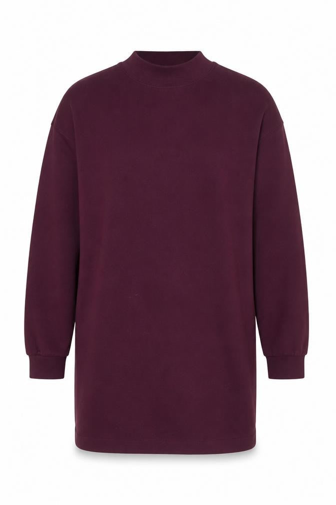 Gap Men's Purple Long Sleeve Crew Neck Cotton Blend T-Shirt Size M