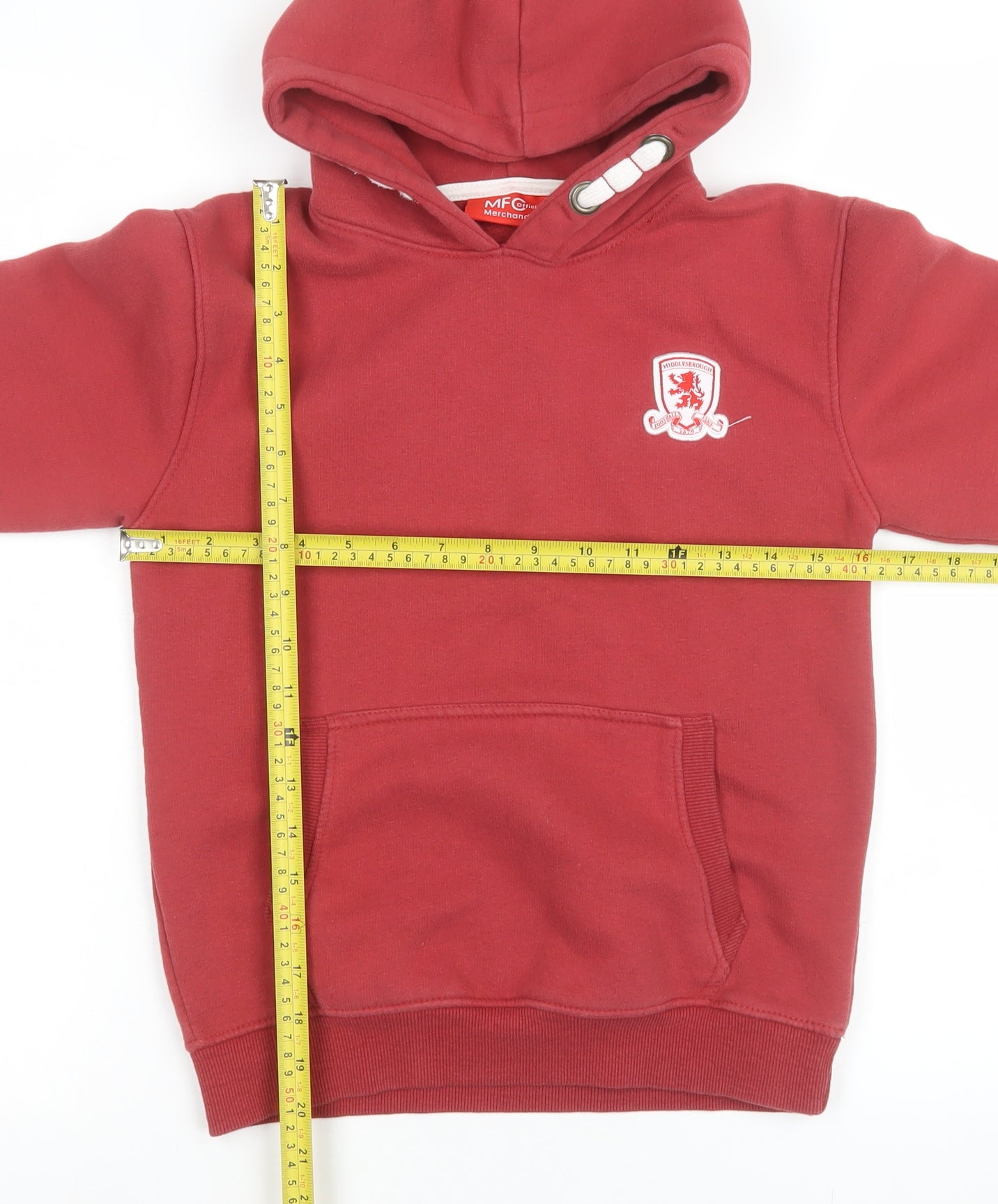 Boys UK Size 9-10 Years MFC Official Merchandise Red Pullover Hoodie
