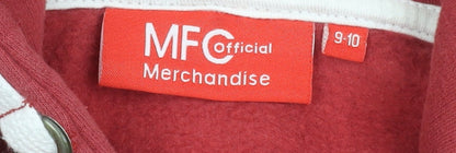 Boys UK Size 9-10 Years MFC Official Merchandise Red Pullover Hoodie