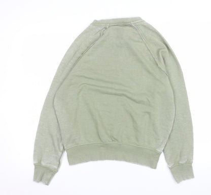 Womens UK Size XS River Island Green Pullover Sweatshirt