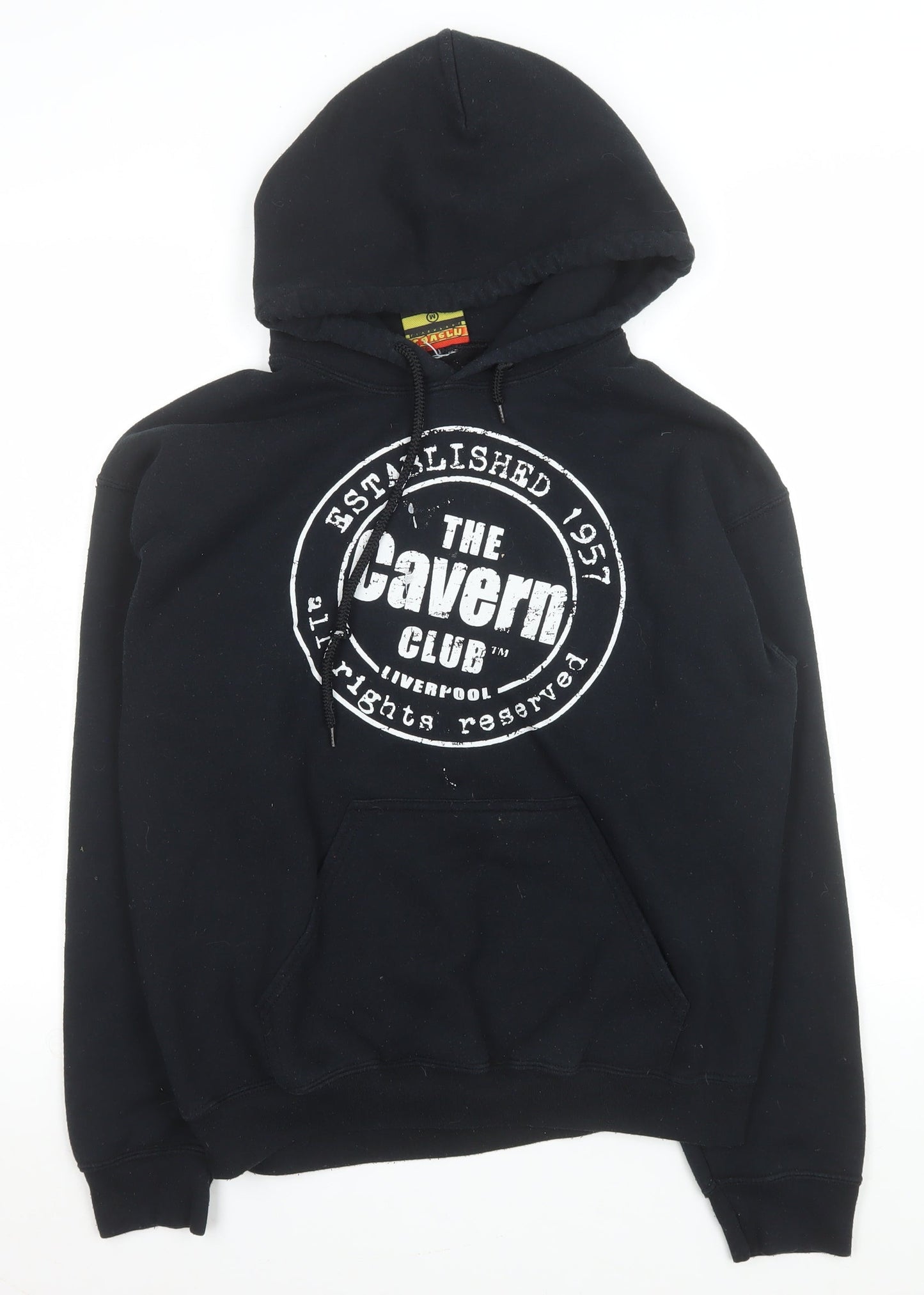 Mens UK Size M The Cavern Club Black Pullover Hoodie
