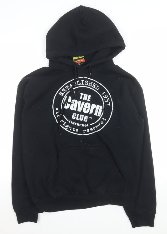 Mens UK Size M The Cavern Club Black Pullover Hoodie