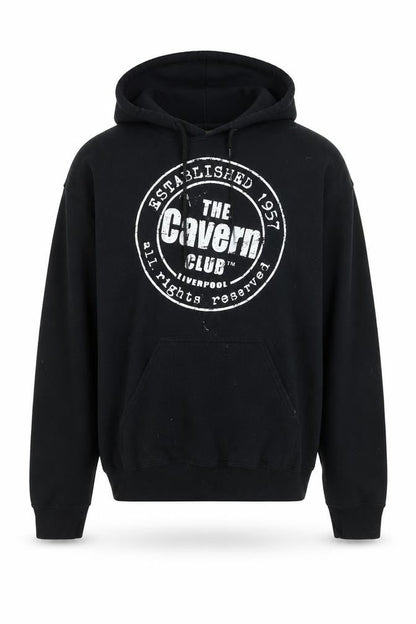 Mens UK Size M The Cavern Club Black Pullover Hoodie