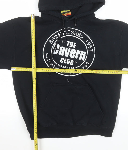 Mens UK Size M The Cavern Club Black Pullover Hoodie
