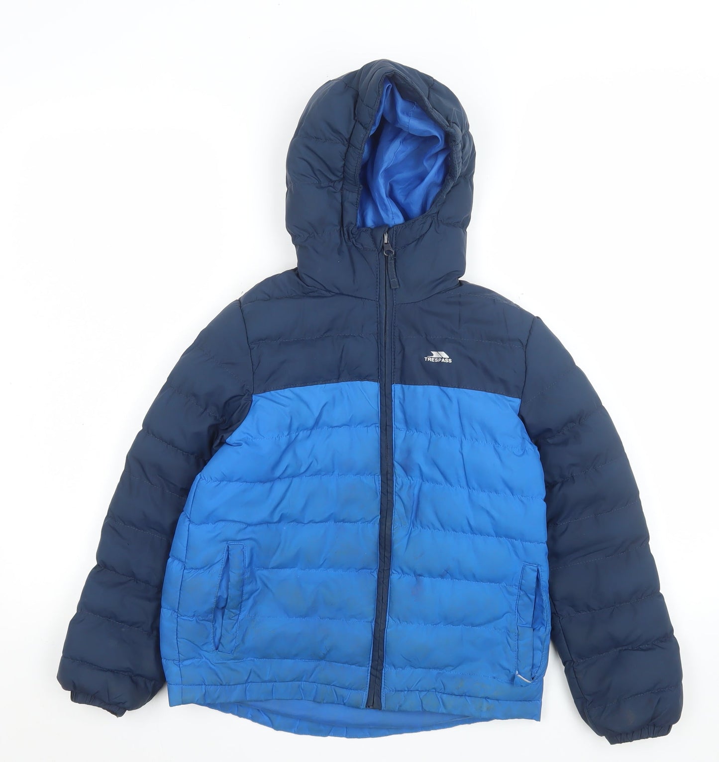 Boys UK Size 7-8 Years Trespass Blue Puffer Jacket