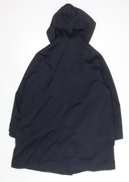 Womens UK Size M Viyella Blue Rain Coat