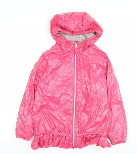 Girls UK Size 8 Years NEXT Pink Rain Coat