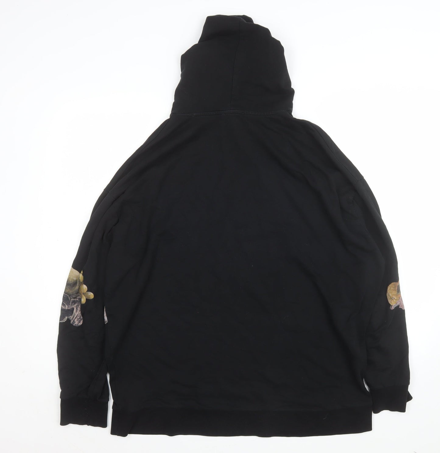 Womens UK Size S Zara Black Pullover Hoodie