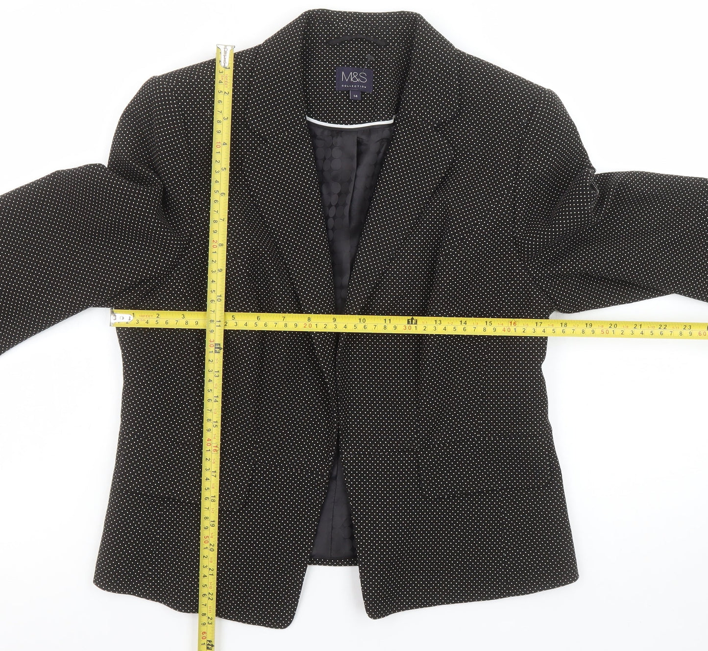 Womens UK Size 14 Marks and Spencer Regular Black Blazer