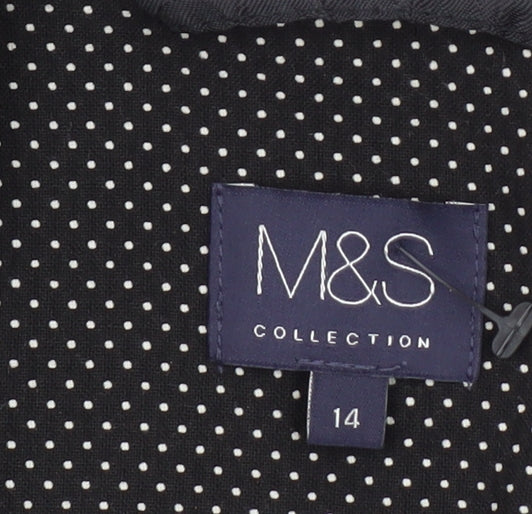 Womens UK Size 14 Marks and Spencer Regular Black Blazer