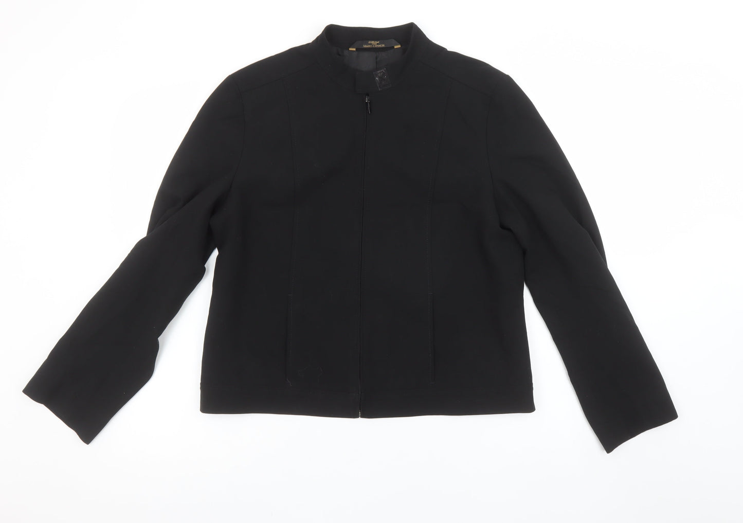 Womens UK Size 14 Marks and Spencer Black Basic Jacket