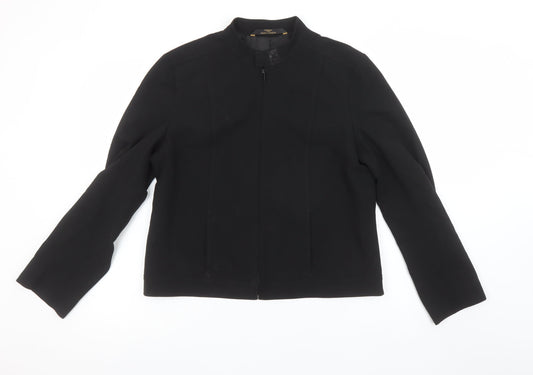 Womens UK Size 14 Marks and Spencer Black Basic Jacket