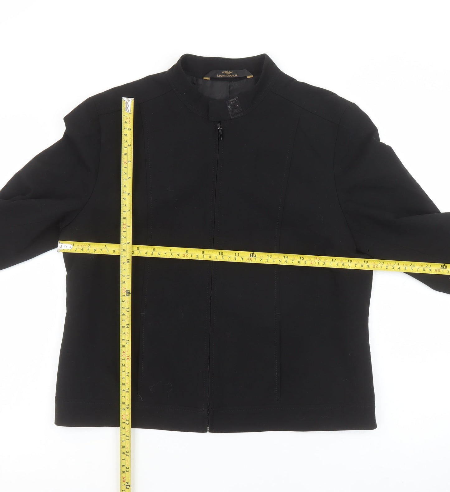 Womens UK Size 14 Marks and Spencer Black Basic Jacket