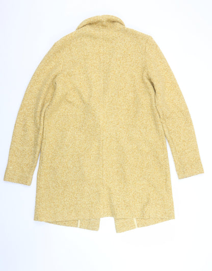 Womens UK Size 12 NEXT Yellow Overcoat