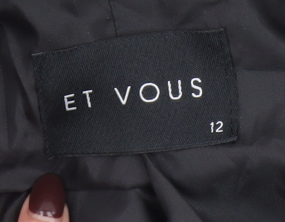 Womens UK Size 12 Et Vous Regular Grey Blazer