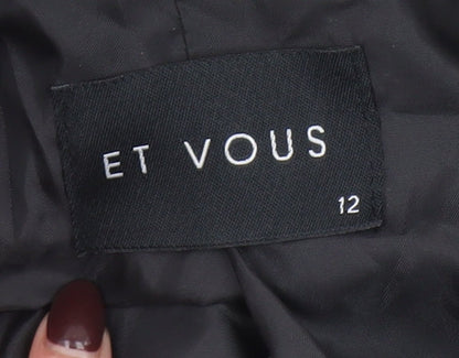 Womens UK Size 12 Et Vous Regular Grey Blazer