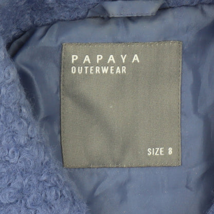 Womens UK Size 8 Papaya Blue Basic Jacket
