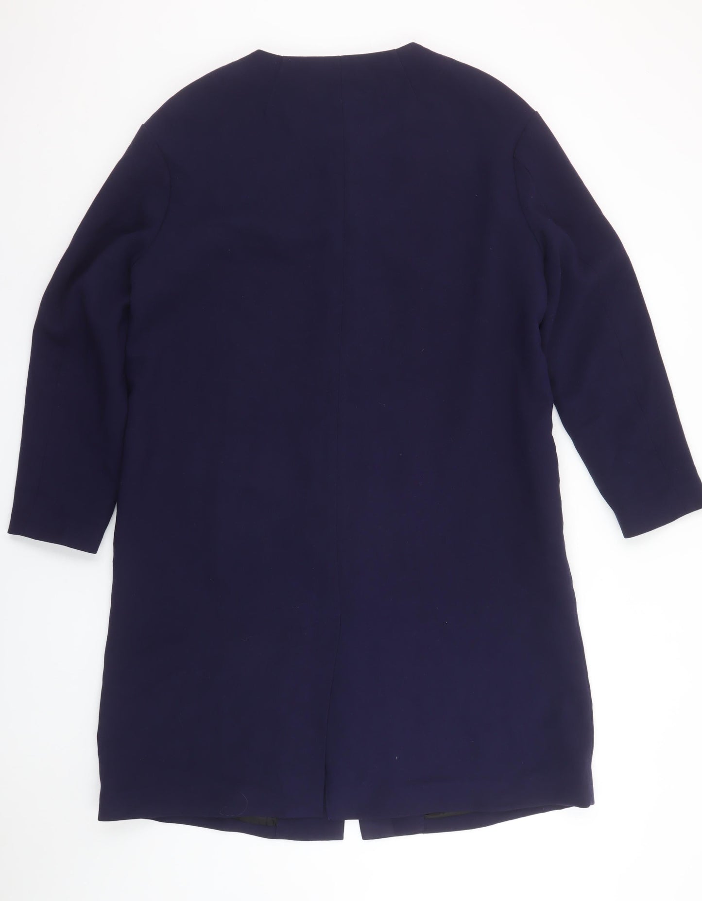 Womens UK Size 14 H&M Blue Overcoat